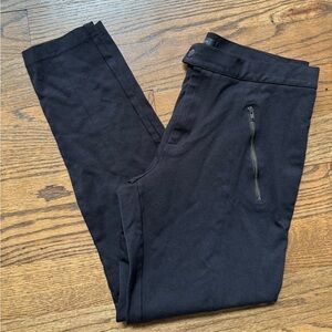 J. Crew Black Skinny Pants with Zippered Pockets Size 12R